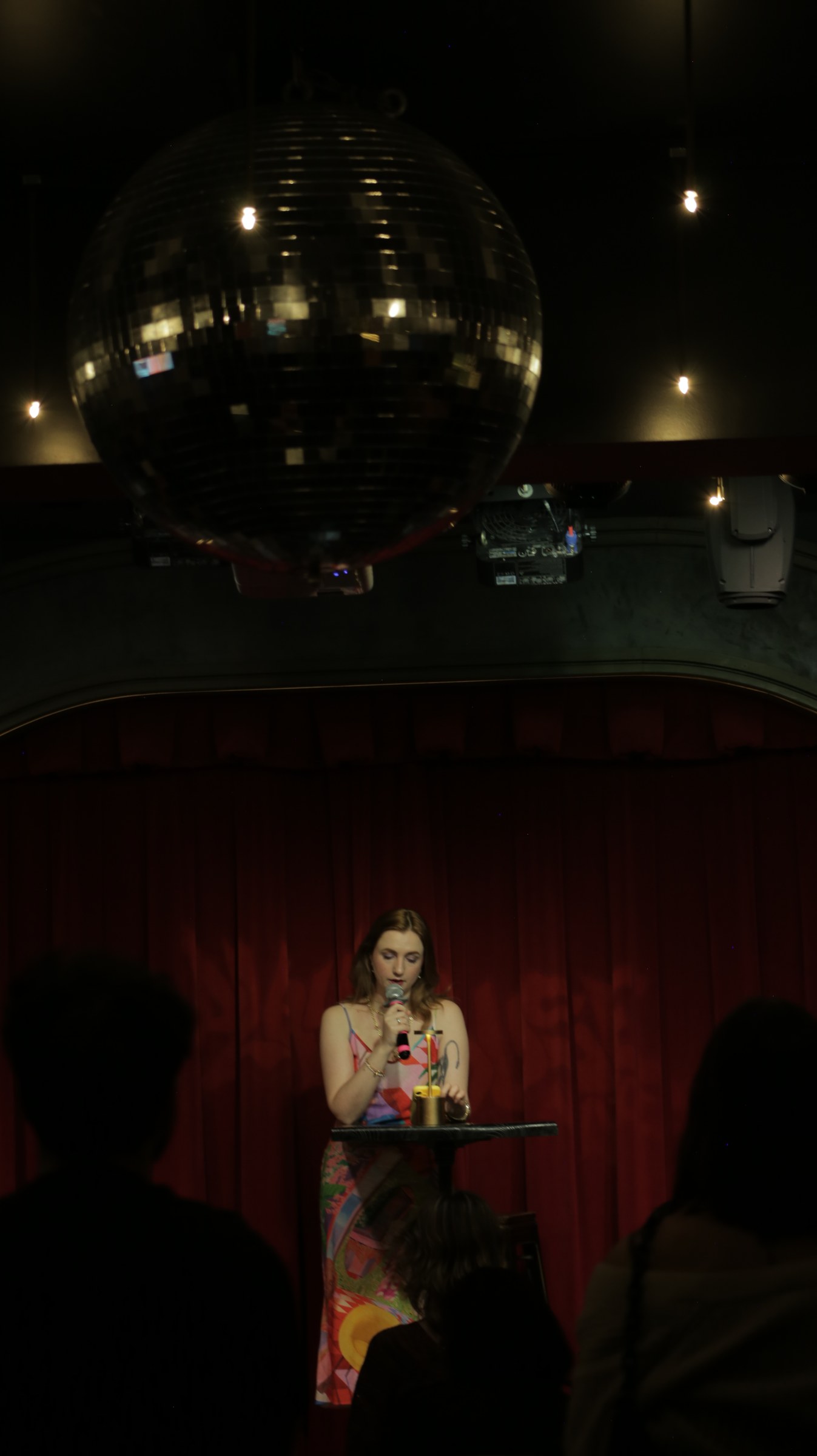 A reader at a Writing Group event in New York City