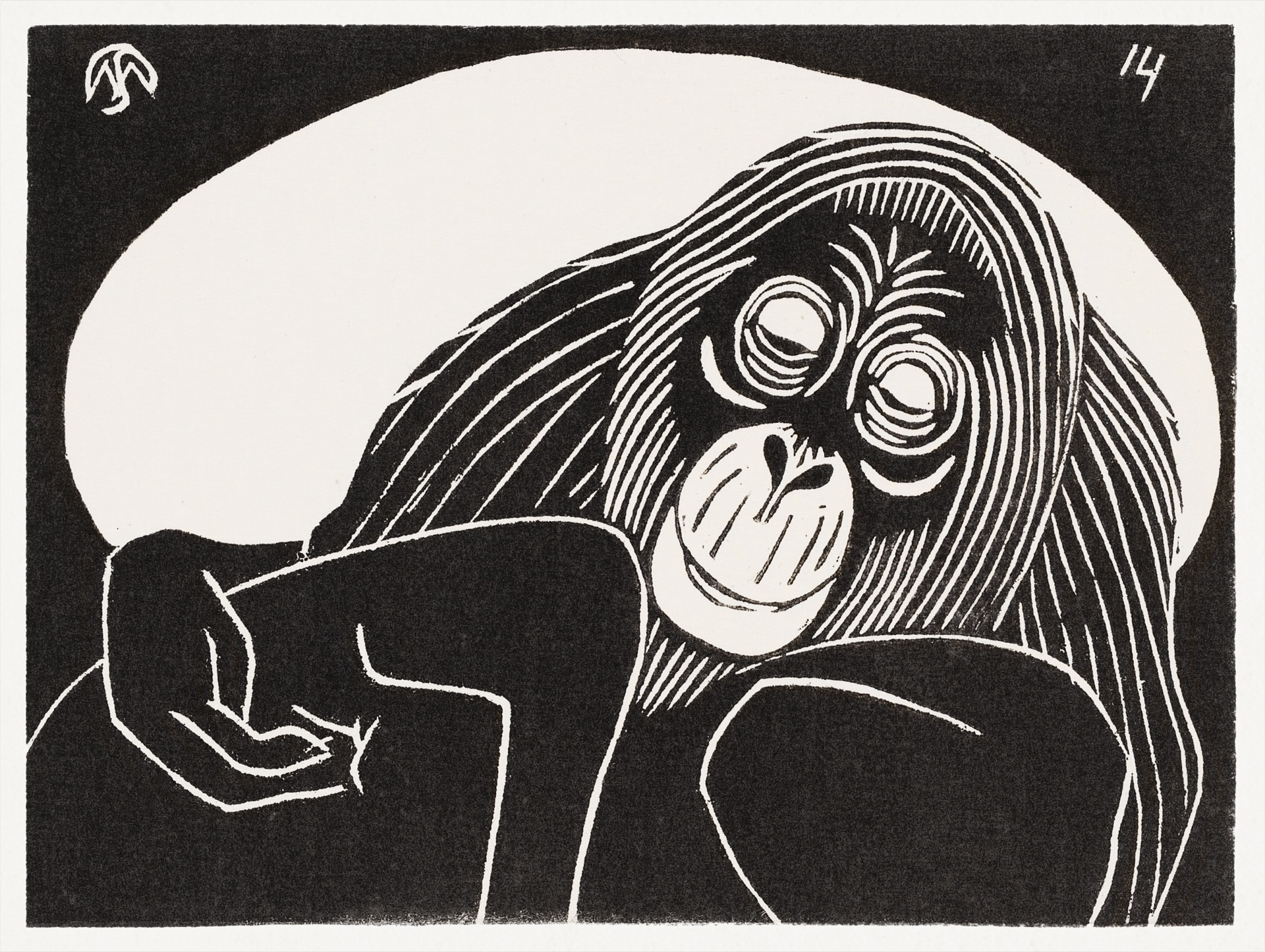 Orangutan (Orangoetan) by Samuel Jessurun de Mesquita, 1914